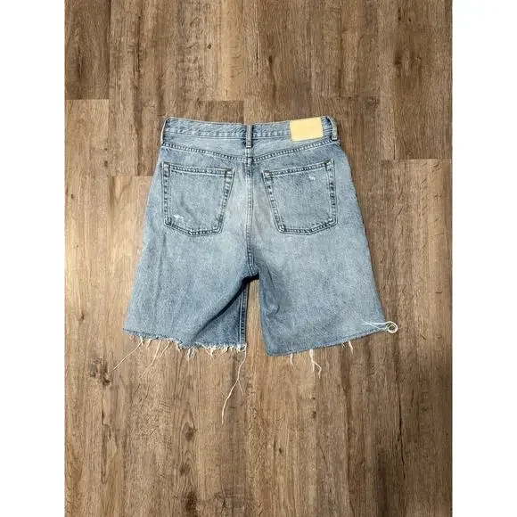 Everlane Women’s The Cheeky Long Denim Short Size 26 - Picture 2 of 10